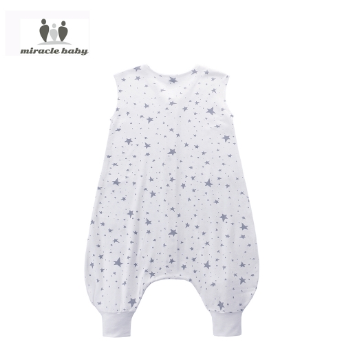 100% Jersey Cotton Kids Sleeping Bag Sleeveless Children Sleeping Sack with Zipper Newborn Wearable Knitted Baby Sleeping Bag